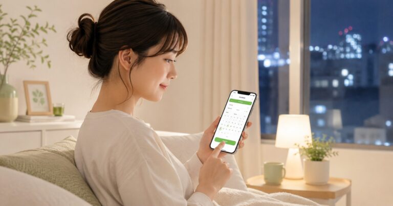 夜間、発熱のために外来予約をする患者さん
