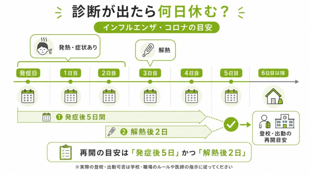 発熱後の出勤可能までの目安